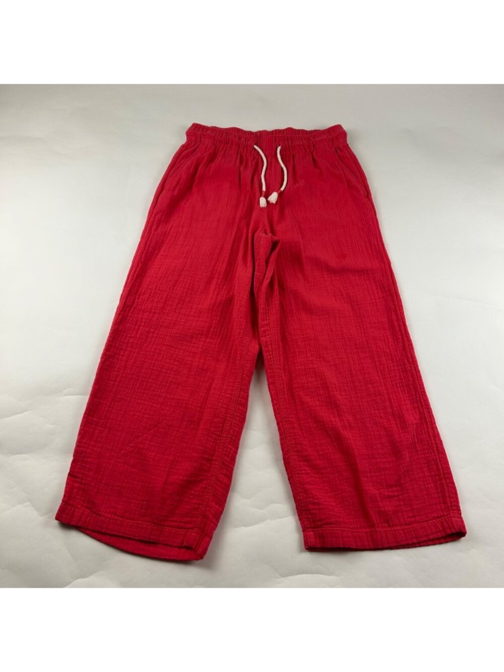 Old Navy Cosmic Pink Cotton Crinkle Wide Leg Lounge Pant S
